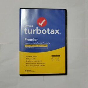 TurboTax 2020 Premier Tax Software
